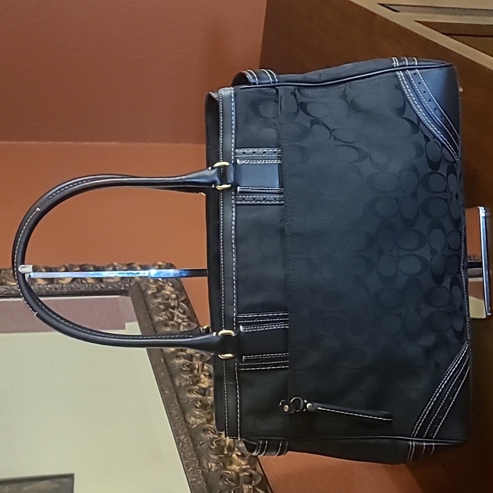SOLD**Coach Hampton Vintage Carryall Shoulde Satchel EUC - Picture 3 of 15